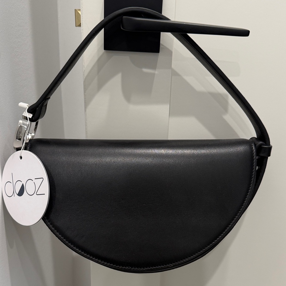 Dooz Black Half-Moon Shoulder Bag NWT